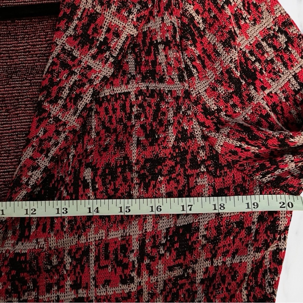 Misook Tweed Textured Plaid Jacket with Fringe Trim - Picture 7 of 12